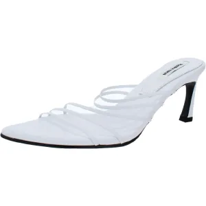 R2-SH001 Womens Leather Strappy Mule Sandals