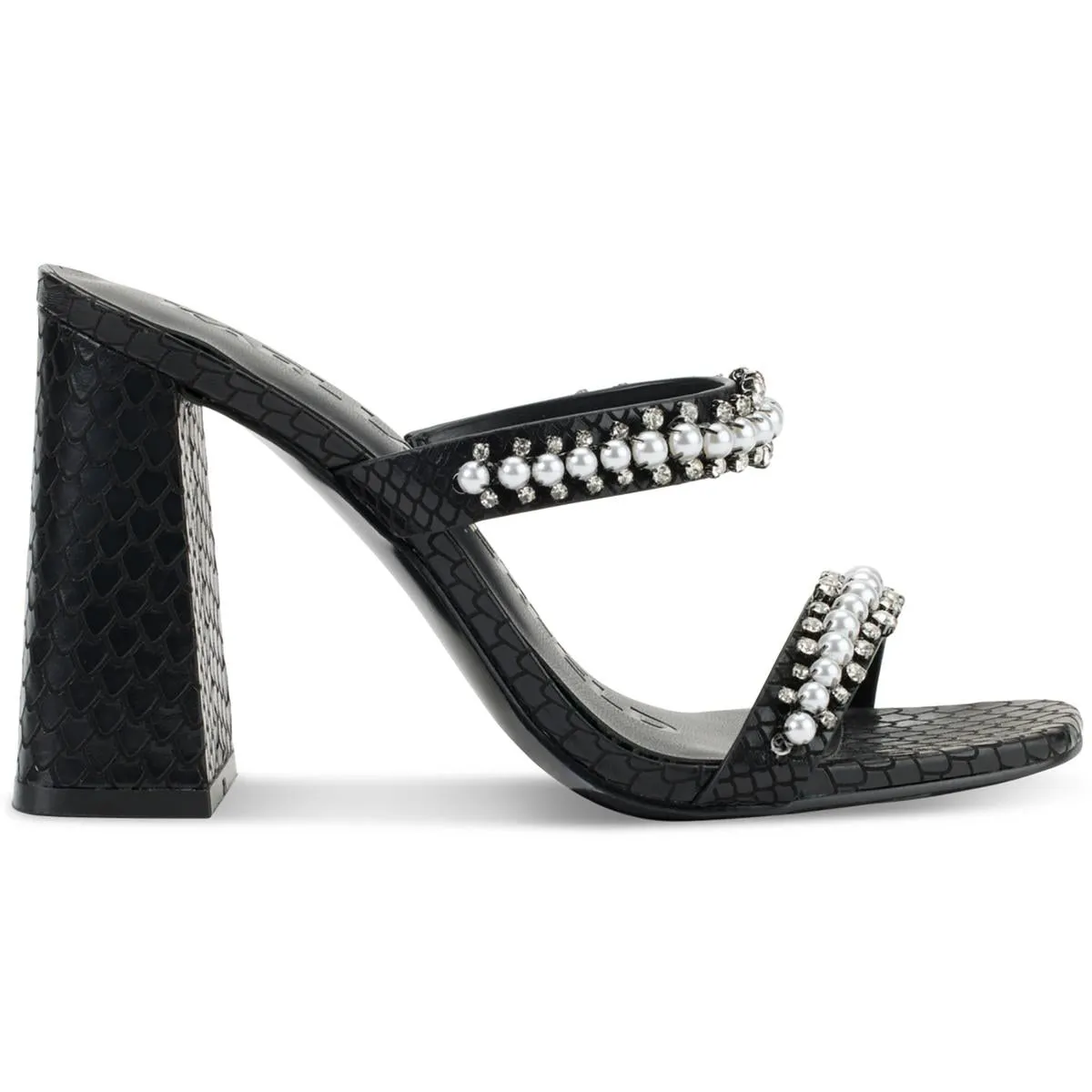 Rayan Womens Rhinestone Man Made Heels