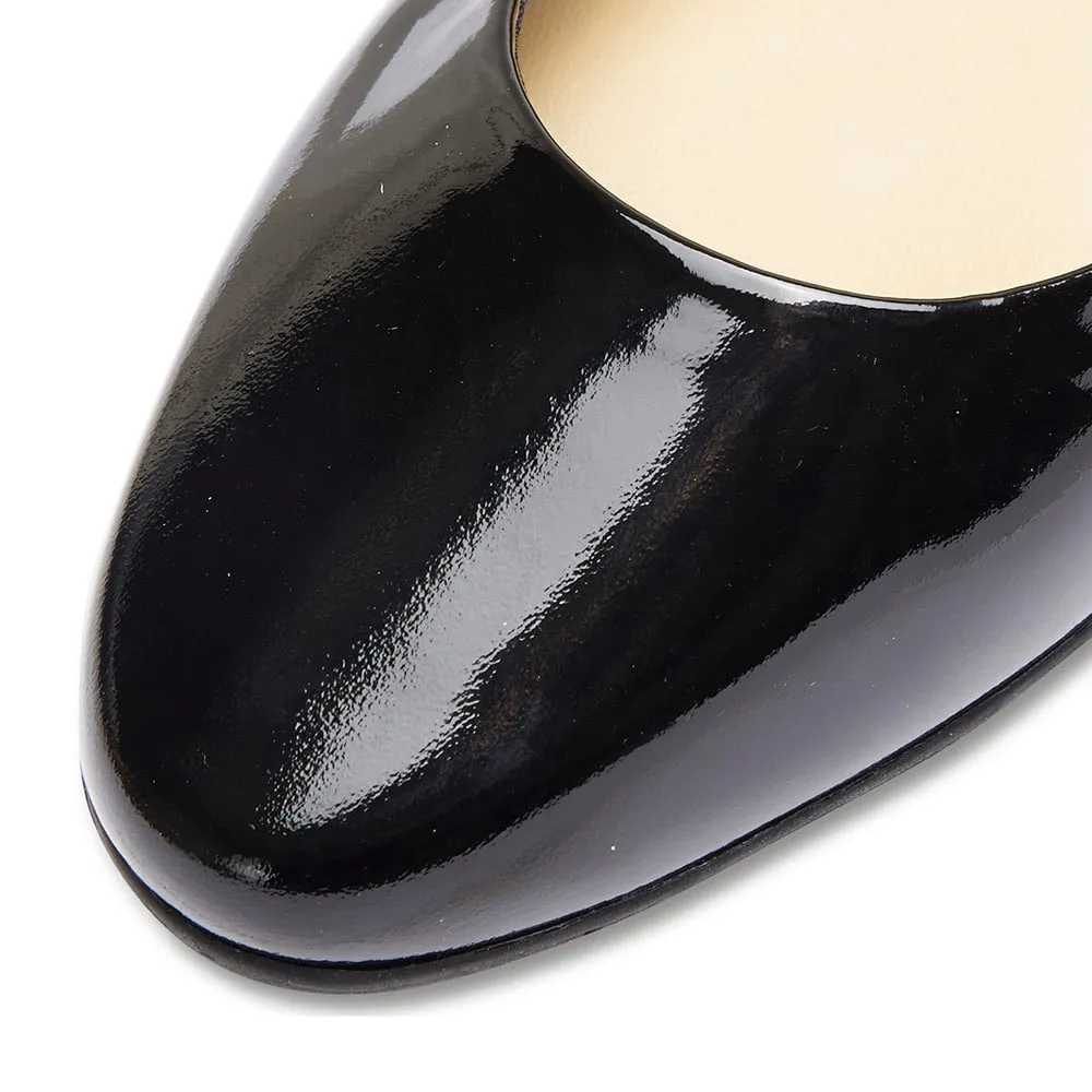 Regal Heel in Black Patent