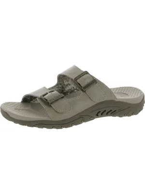 Reggae Jammin Womens Leather Casual Slide Sandals
