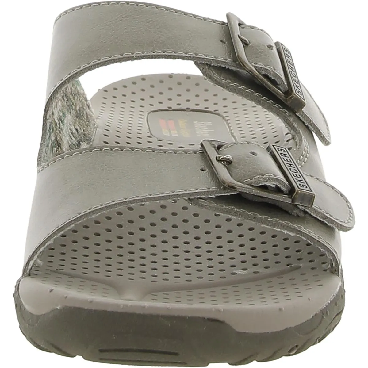 Reggae Jammin Womens Leather Casual Slide Sandals