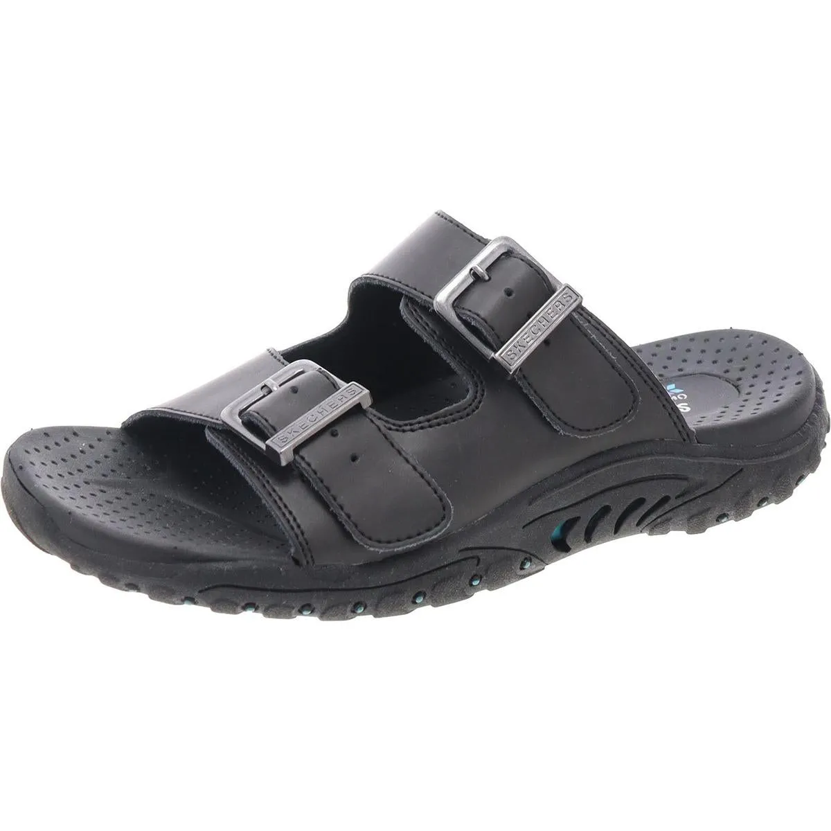 Reggae Jammin Womens Leather Casual Slide Sandals