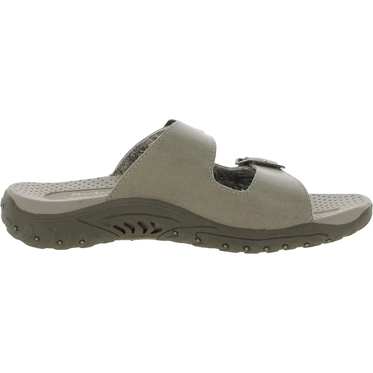 Reggae Jammin Womens Leather Casual Slide Sandals