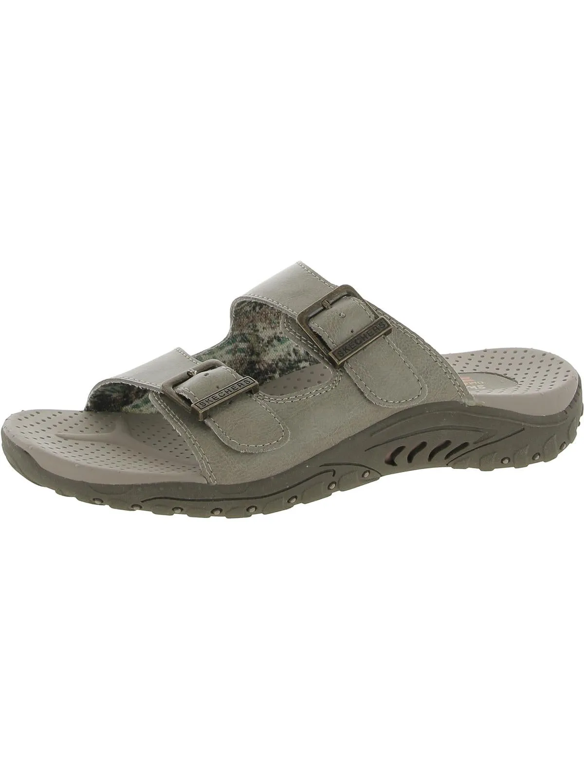 Reggae Jammin Womens Leather Casual Slide Sandals