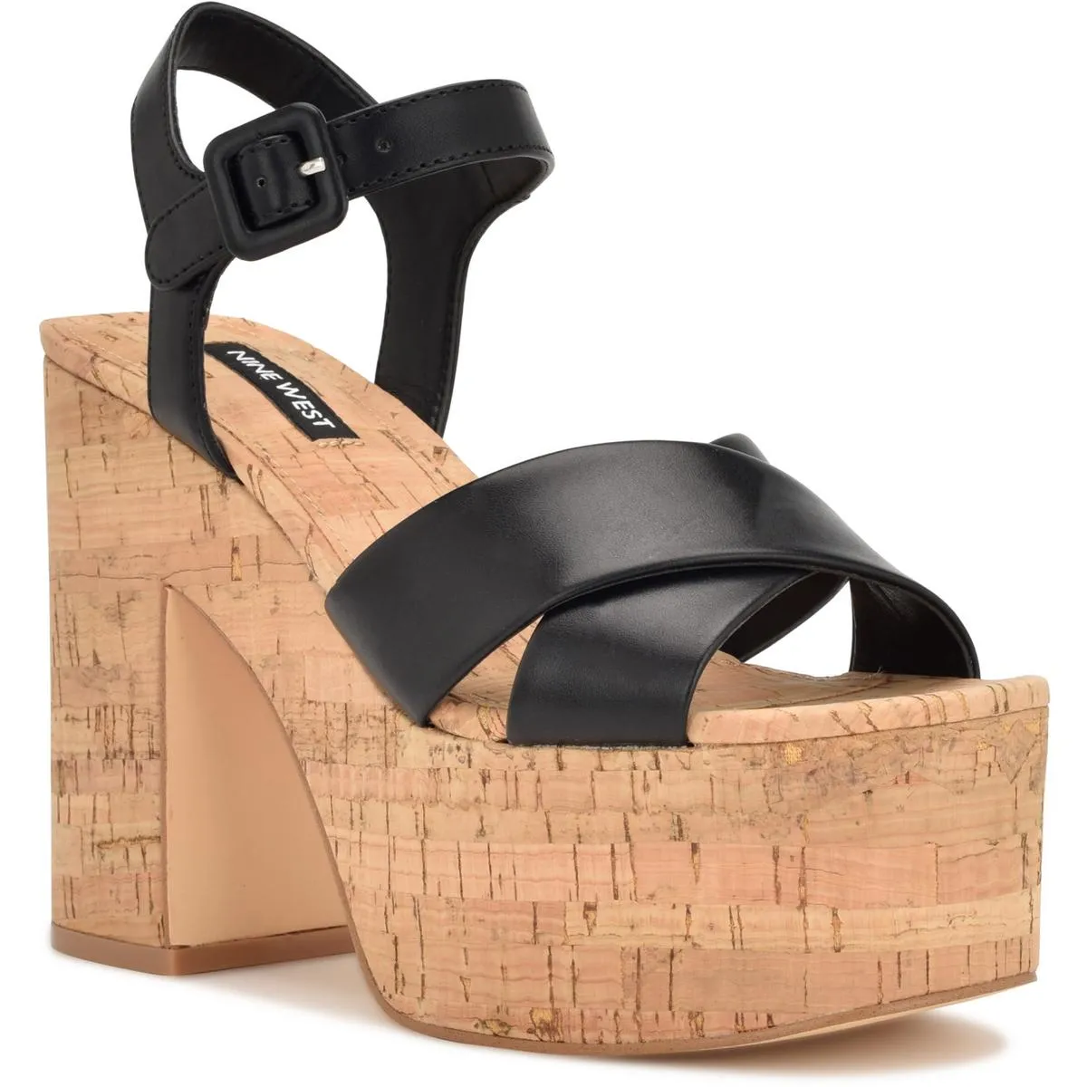 RILAY3 Womens Block Heel Man Made Platform Sandals