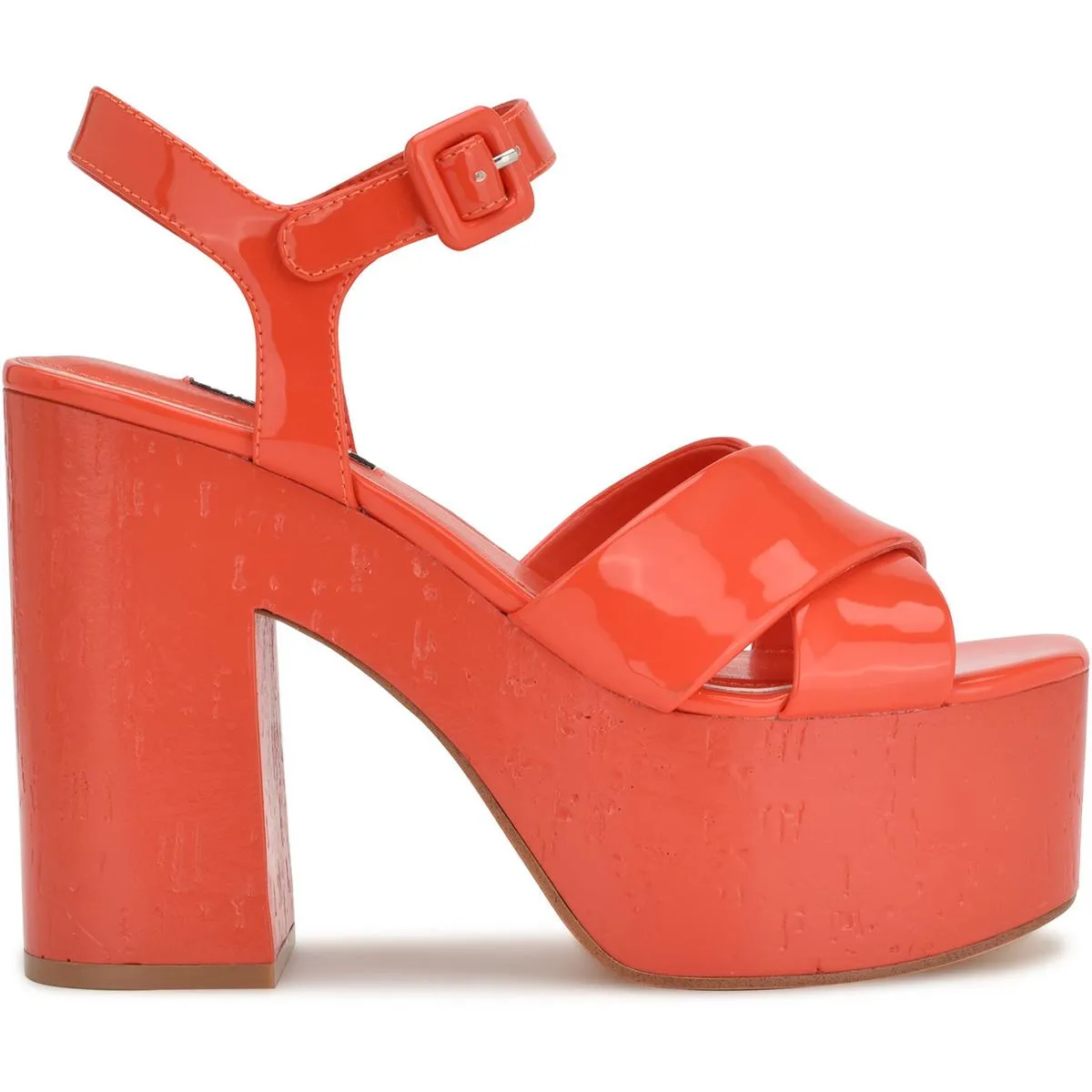 RILAY3 Womens Block Heel Man Made Platform Sandals