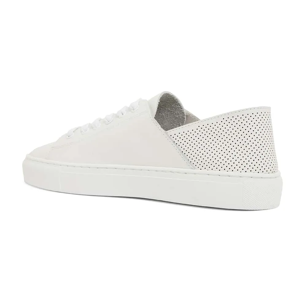 Rocket Sneaker in White Leather