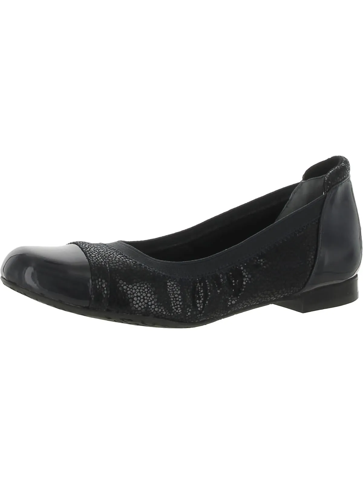 Ronnie Womens Toe Cap Ballet Flats