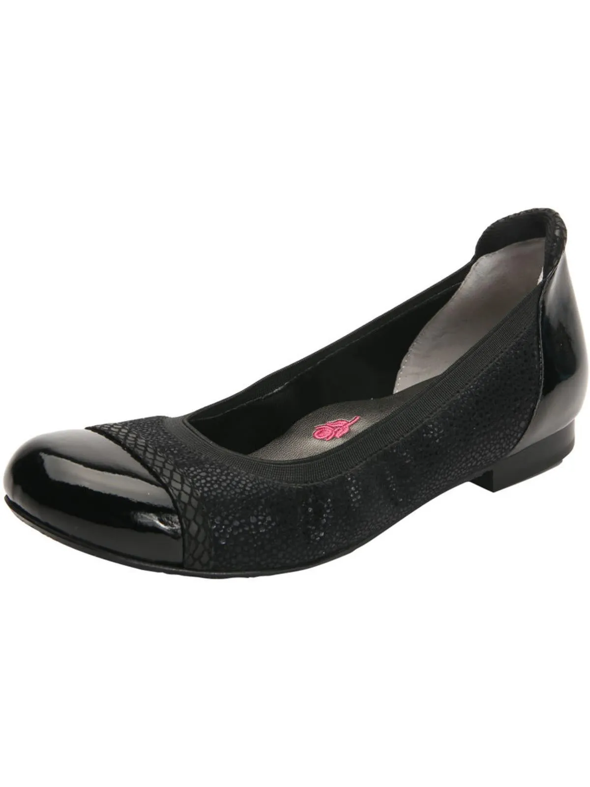 Ronnie Womens Toe Cap Ballet Flats