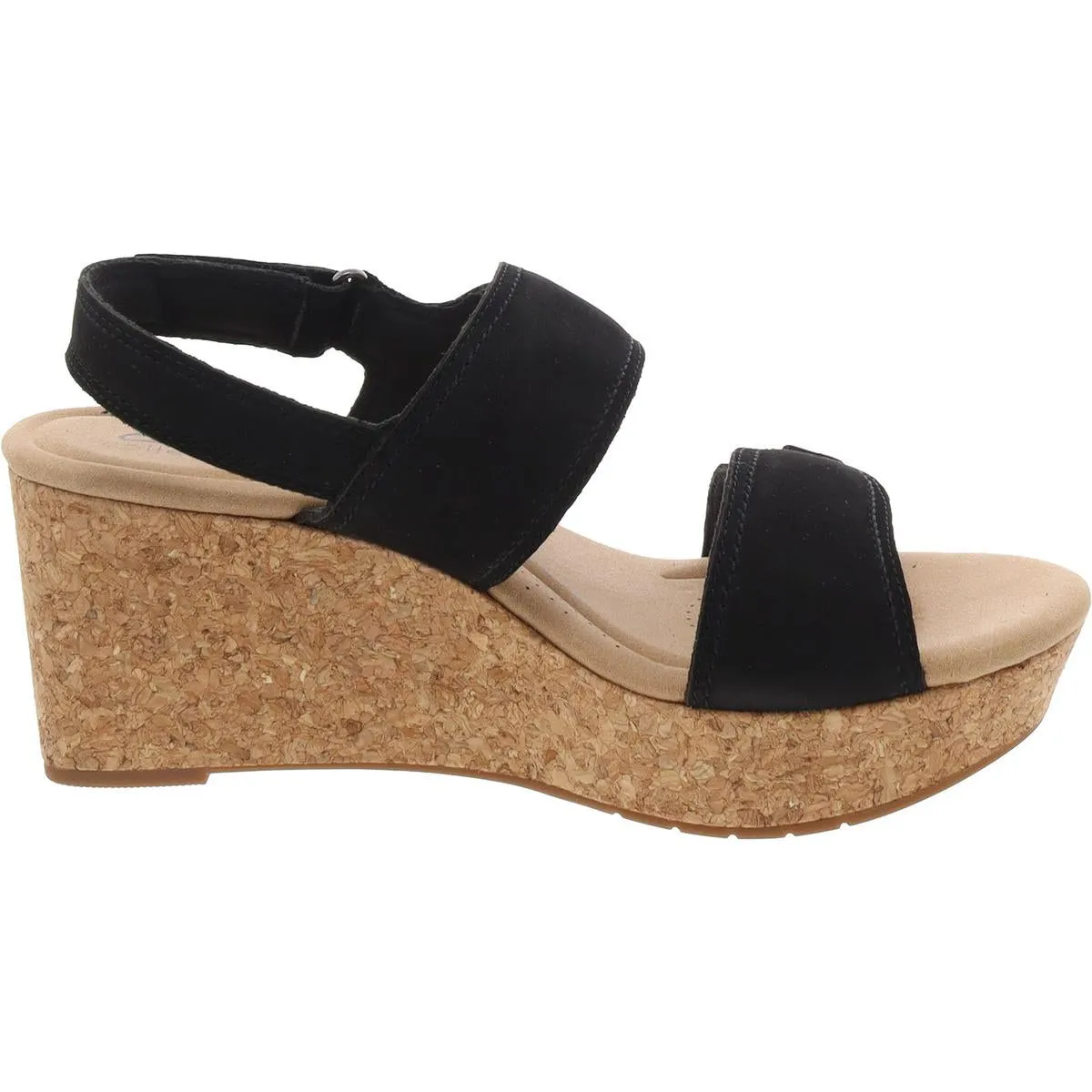 Rose Lane Womens Adjustable Nubuck Wedge Sandals