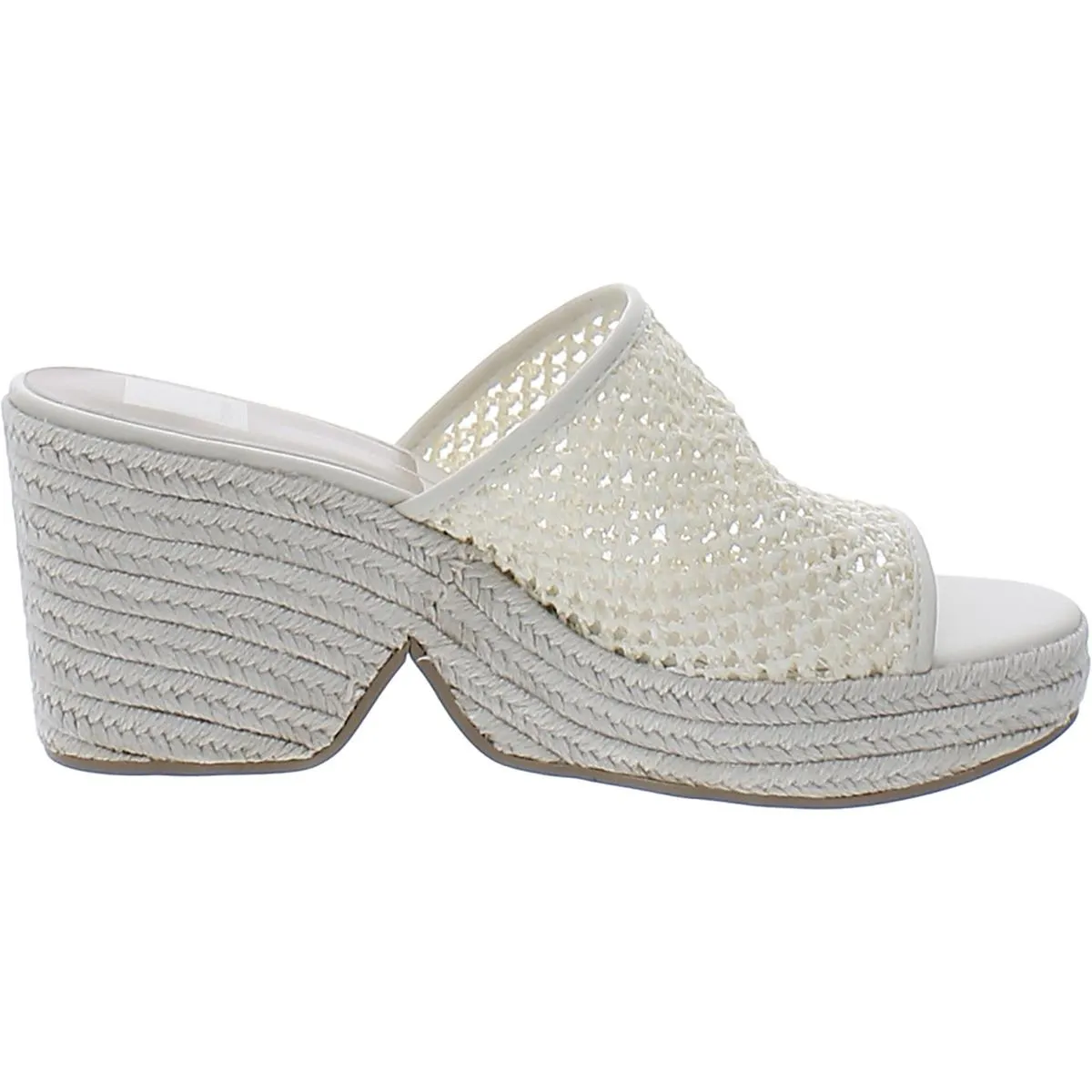 Saydie Womens Raffie Slip On Wedge Sandals