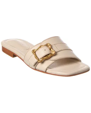 Schutz Wavy Leather Flat