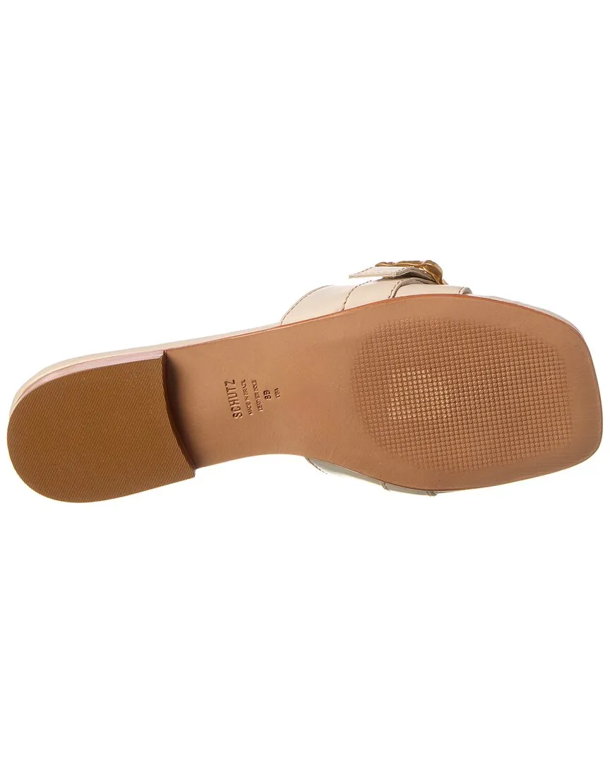 Schutz Wavy Leather Flat