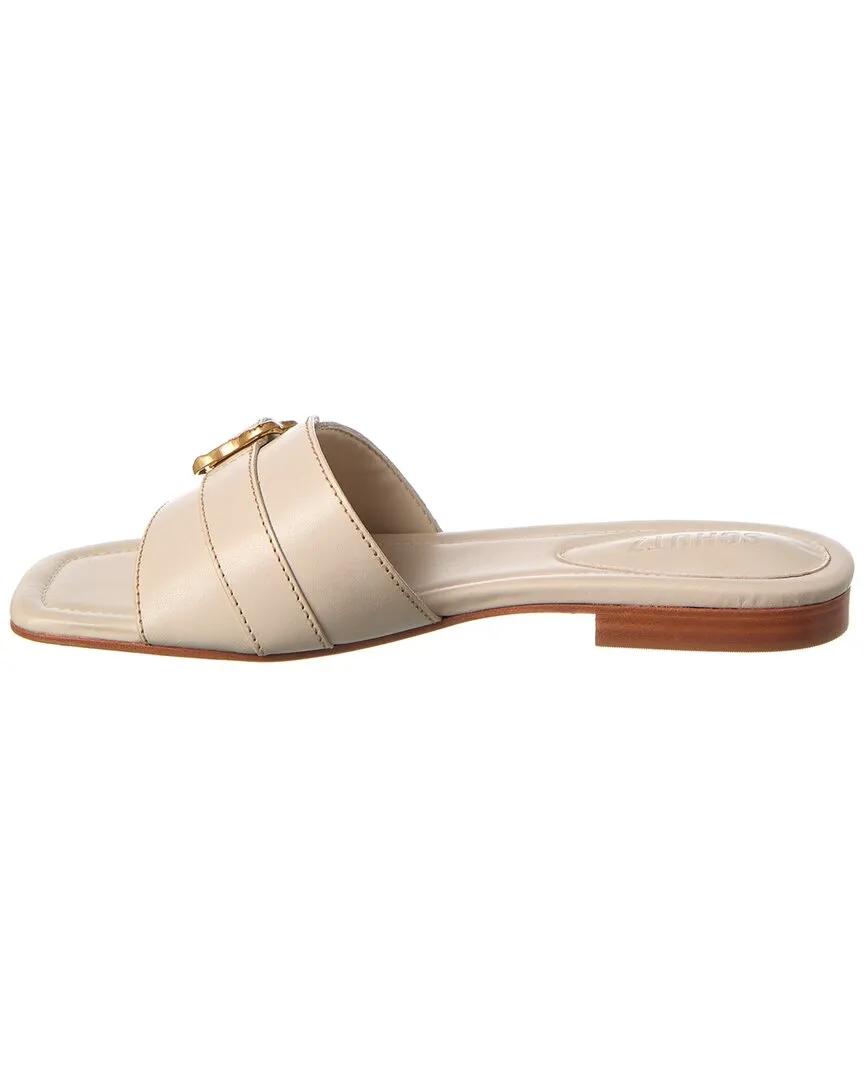 Schutz Wavy Leather Flat
