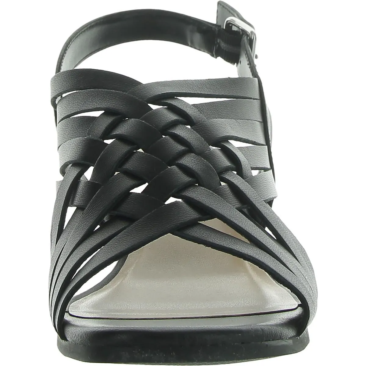 Seble Womens Leather Criss-Cross Slingback Sandals