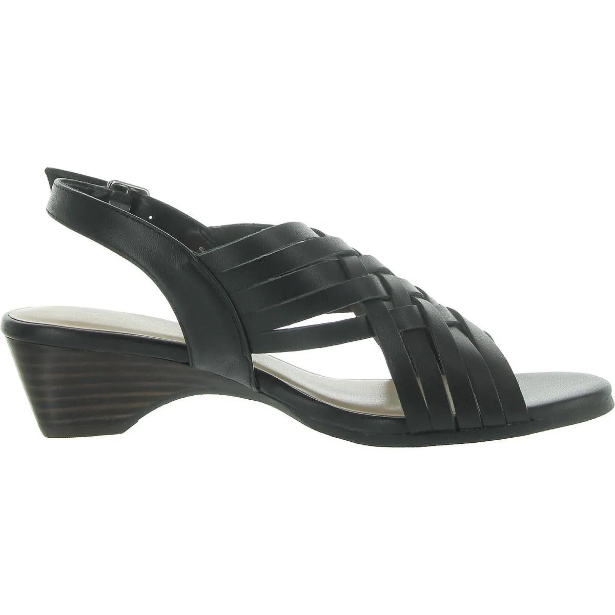 Seble Womens Leather Criss-Cross Slingback Sandals