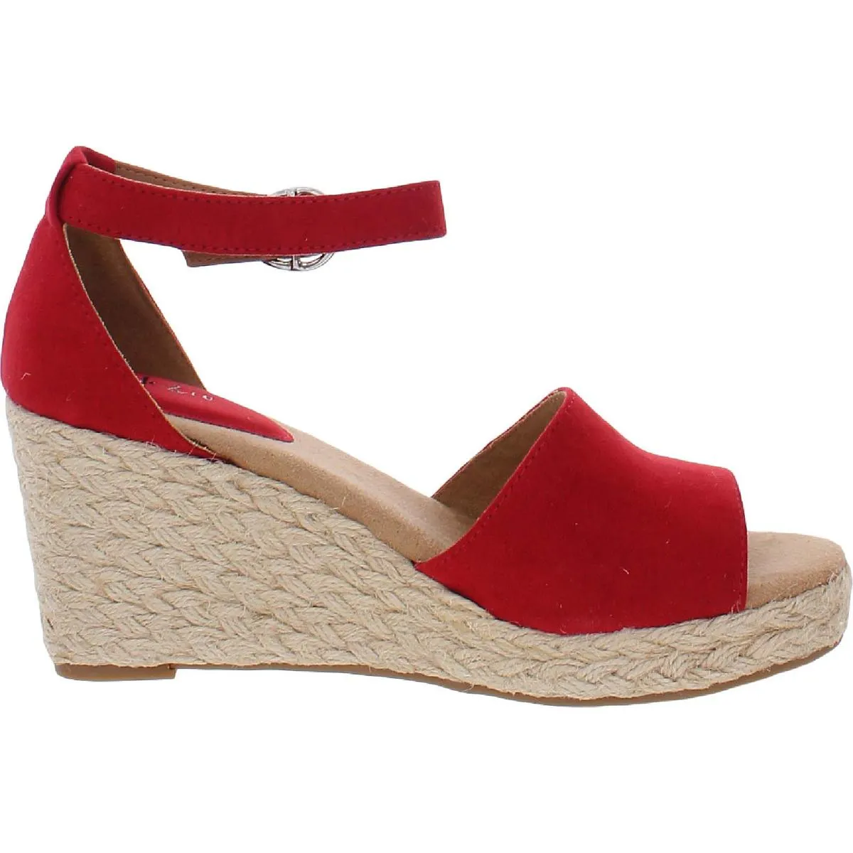 Seleeney Womens Slingback Open-Toe Wedge Sandals