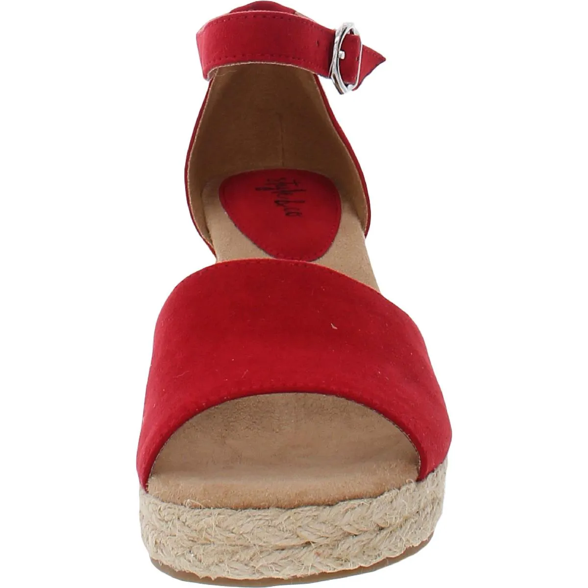 Seleeney Womens Slingback Open-Toe Wedge Sandals