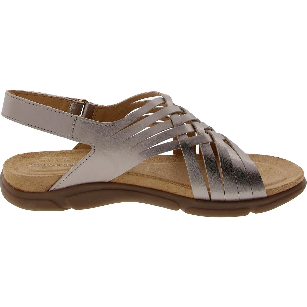 SEMAR Womens Metallic Man Made Huarache Sandals