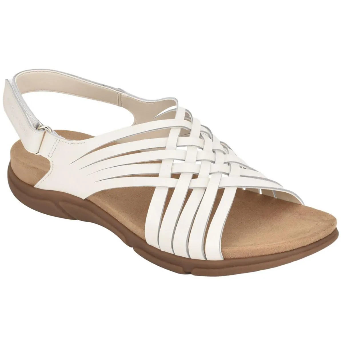 SEMAR Womens Metallic Man Made Huarache Sandals