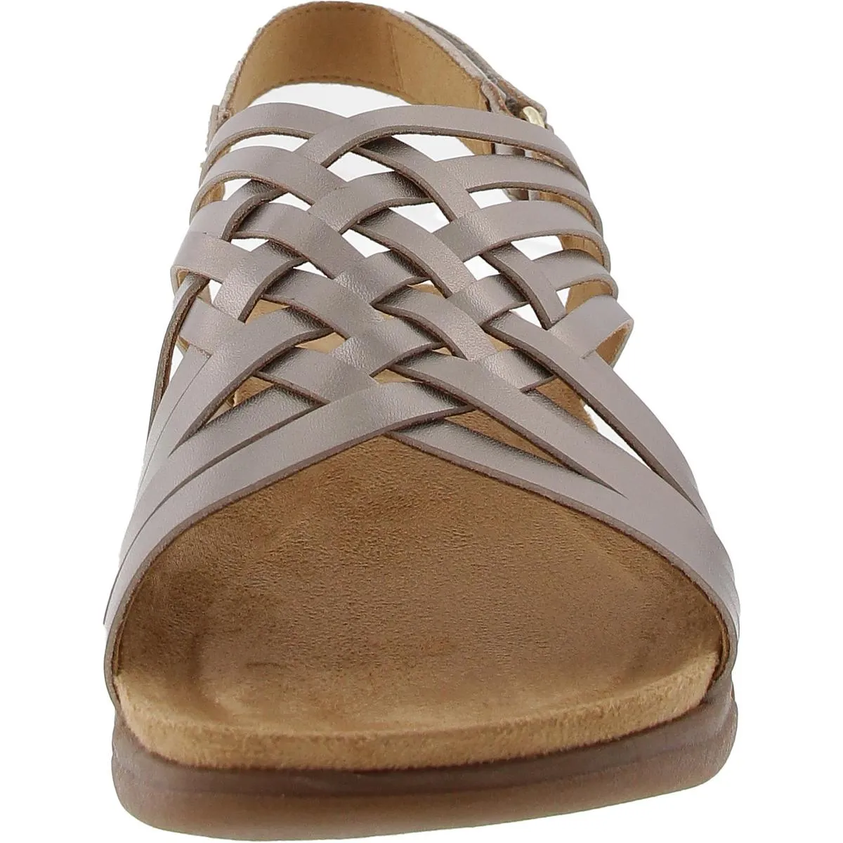 SEMAR Womens Metallic Man Made Huarache Sandals