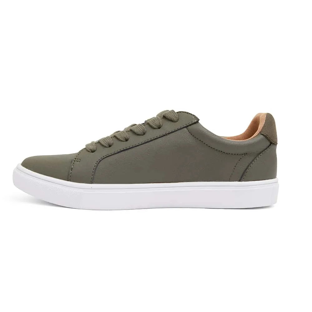 Serena Sneaker in Khaki Leather