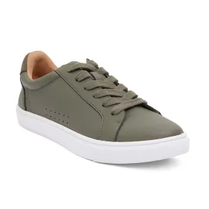 Serena Sneaker in Khaki Leather