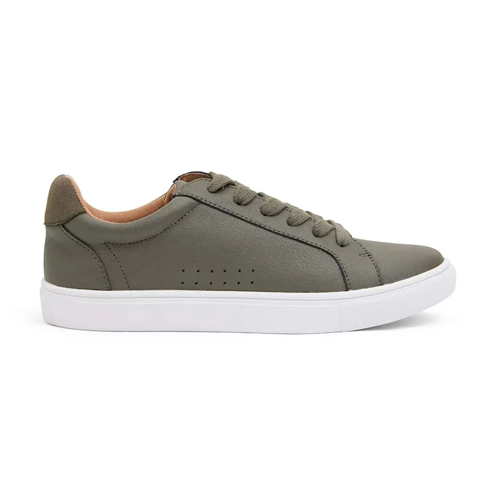 Serena Sneaker in Khaki Leather