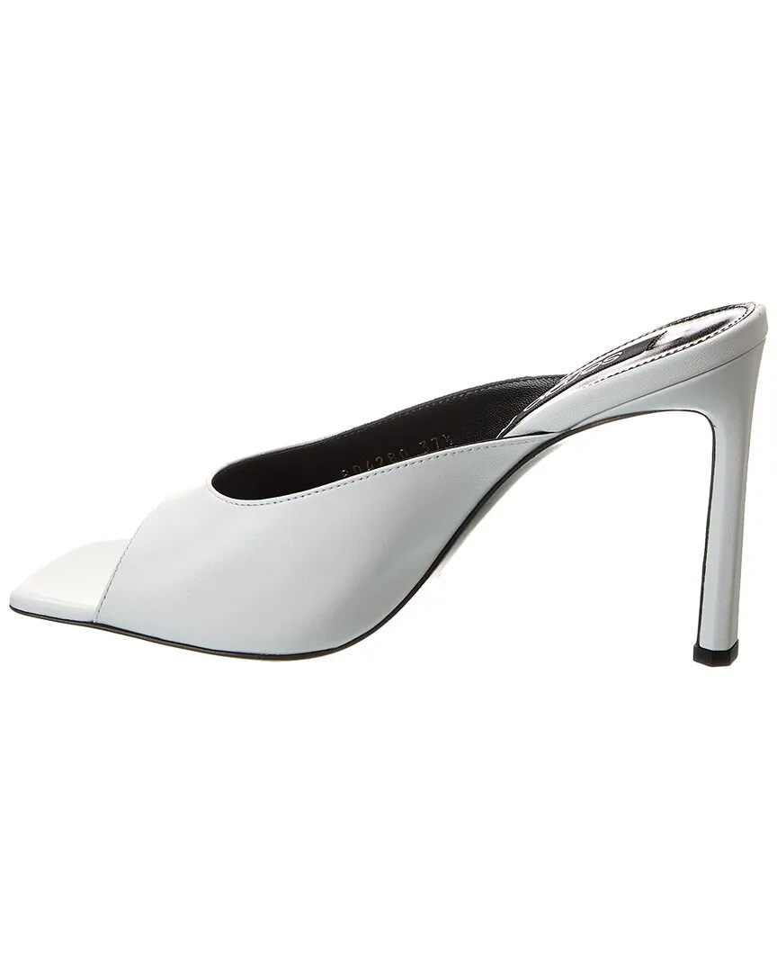 Sergio Rossi Sabot 95 Leather Sandal