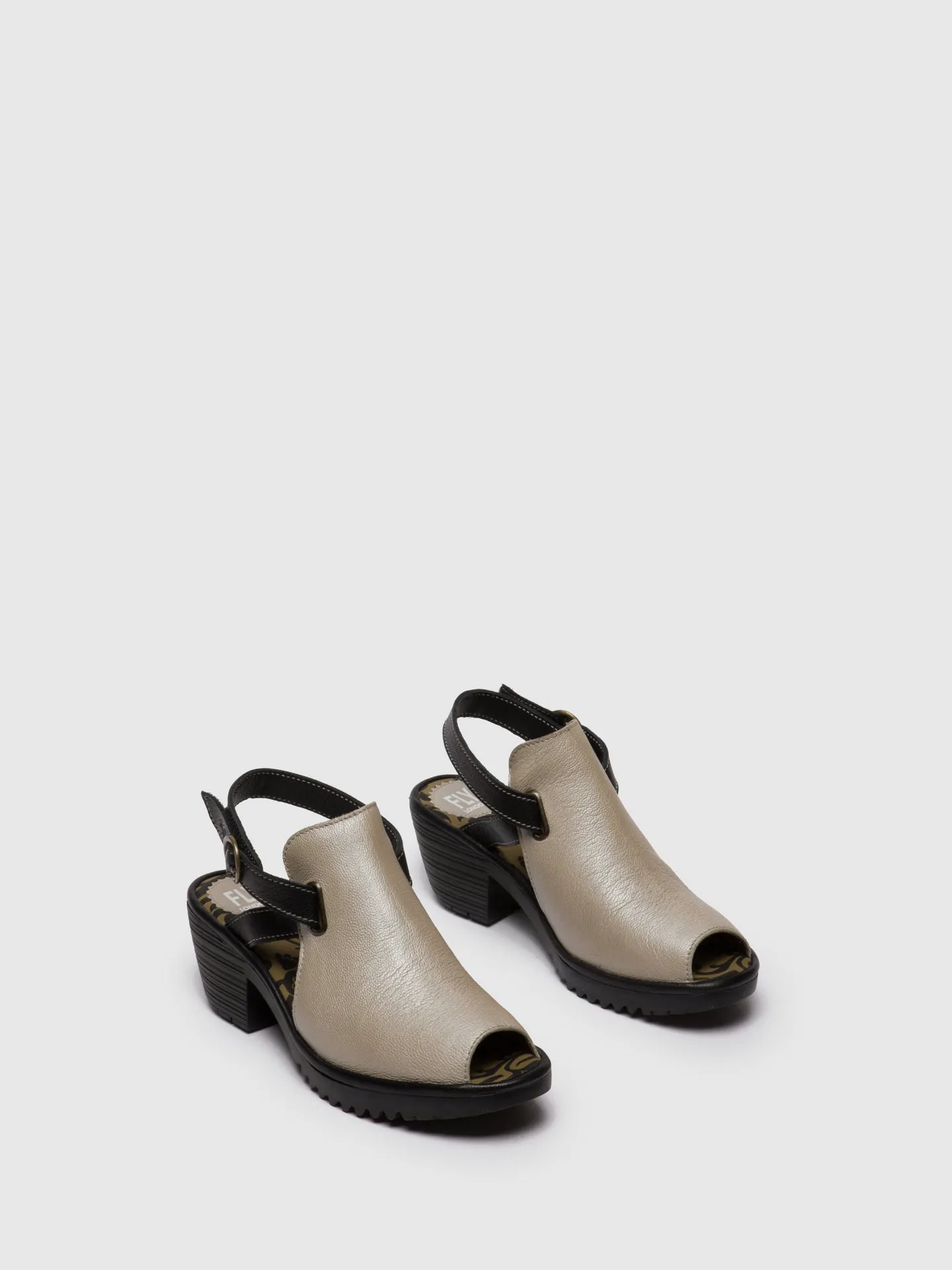 Silver Velcro Sandals