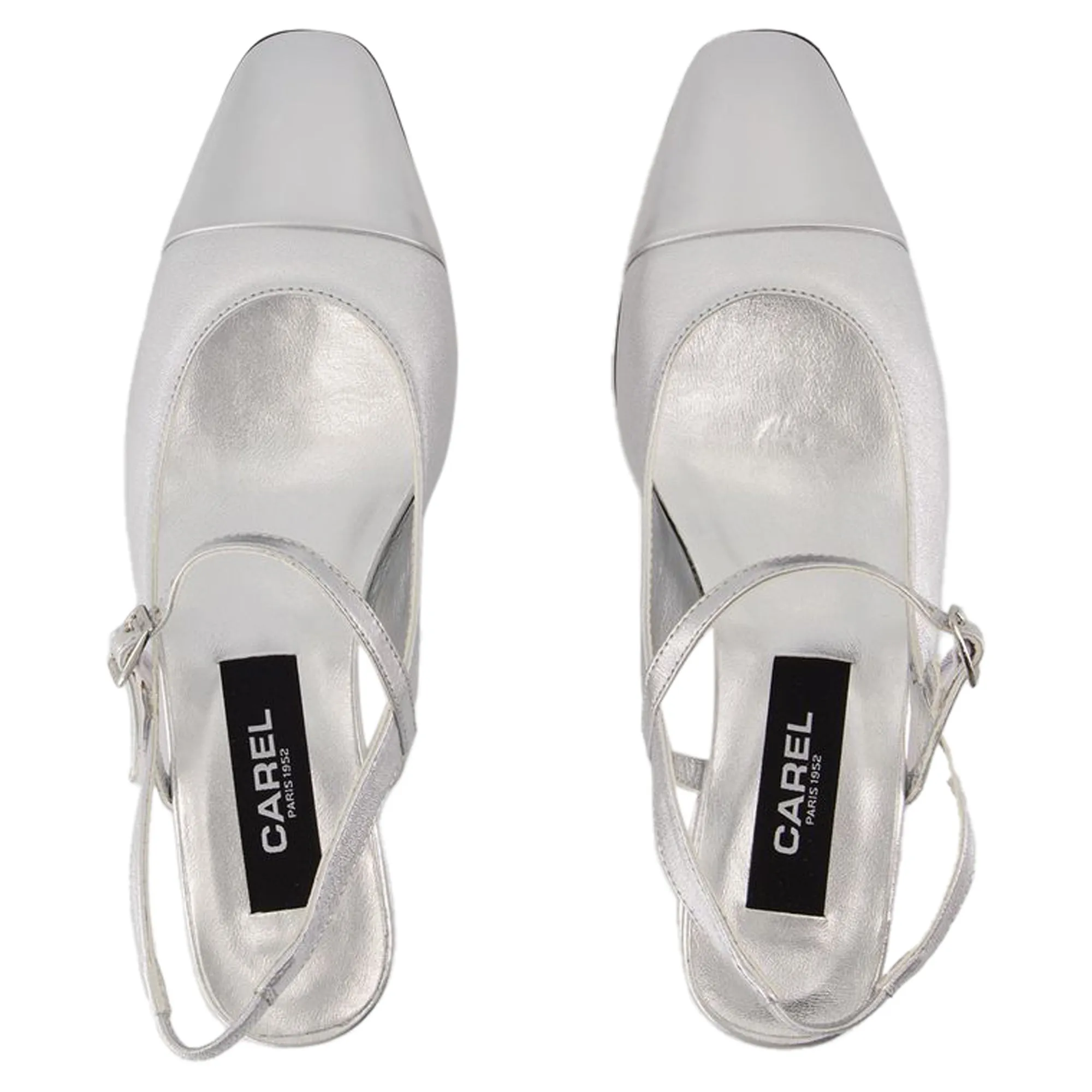 Sling Back Oceano - Carel - Leather - Argent