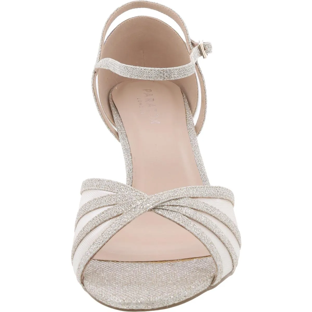 Sonya Womens Glitter Mesh Slingback Sandals