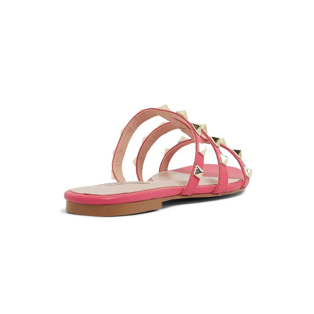 Spain Slide in Pink Kid Leather