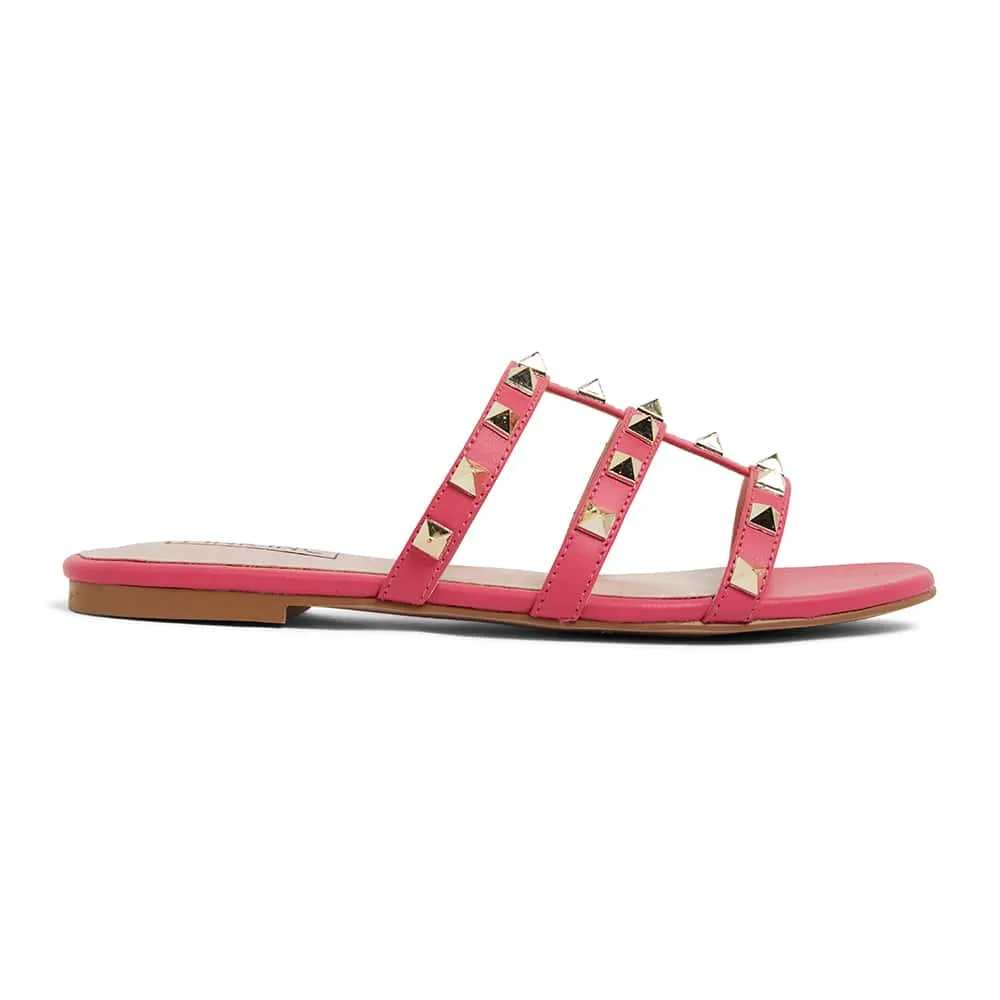 Spain Slide in Pink Kid Leather