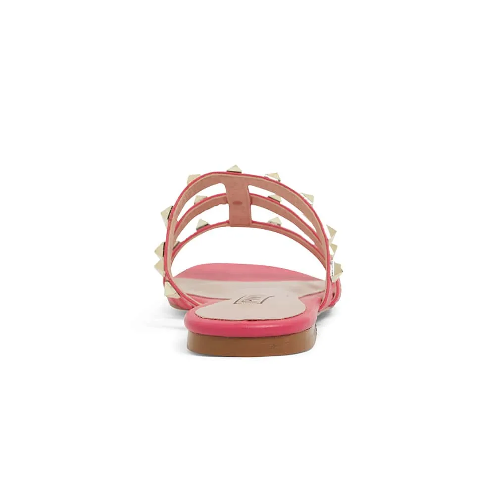 Spain Slide in Pink Kid Leather