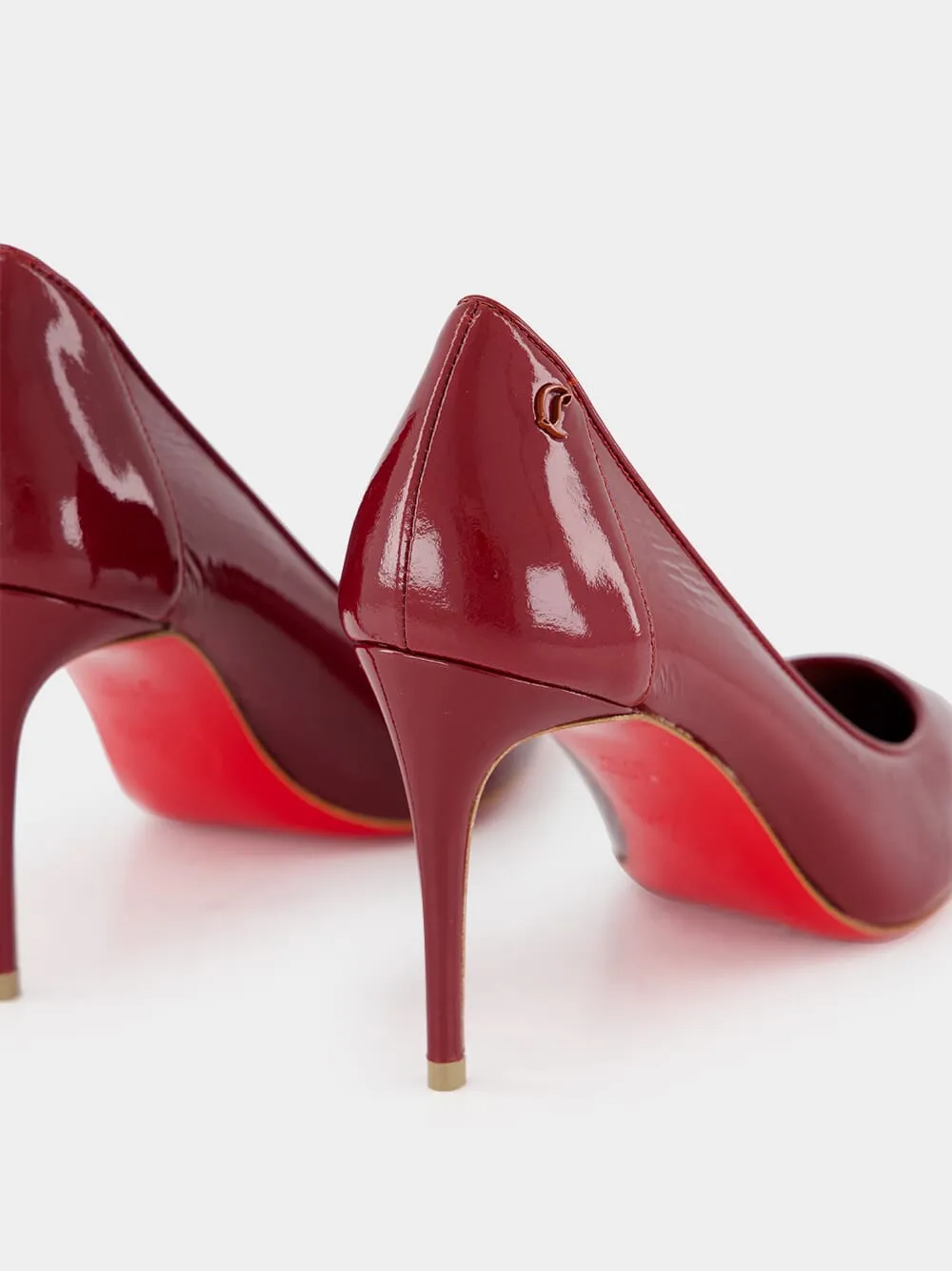 Sporty Kate Patent Leather Mid-Heel Pumps