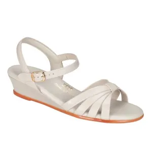 Strippy Sandal - Medium In Bone Patent