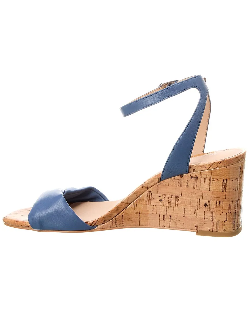 Stuart Weitzman Everly 75 Leather Wedge Sandal