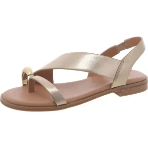 Suave Womens Leather Slip On Slingback Sandals
