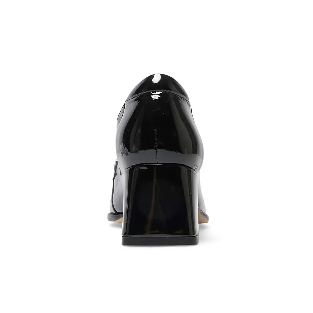 Sullivan Heel in Black Patent