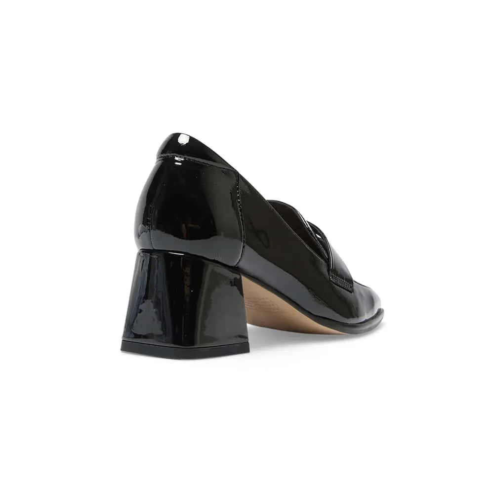 Sullivan Heel in Black Patent