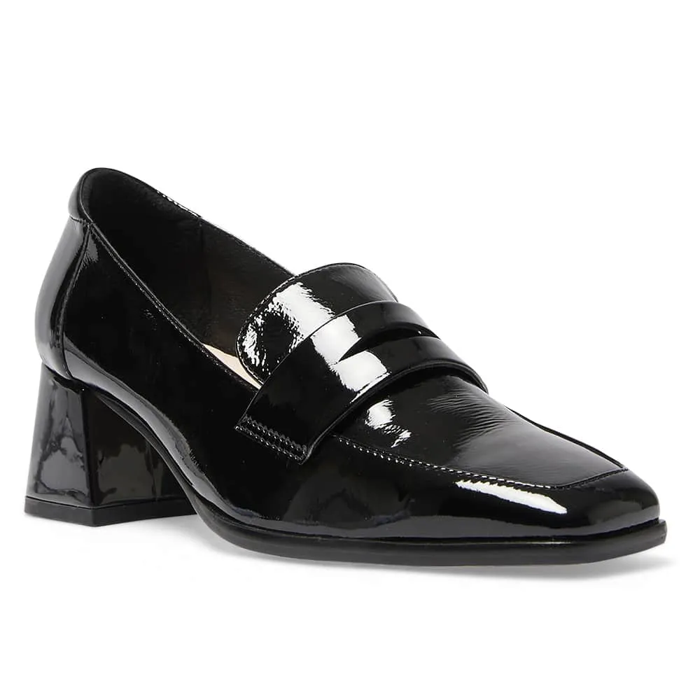 Sullivan Heel in Black Patent
