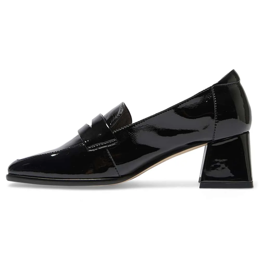 Sullivan Heel in Black Patent