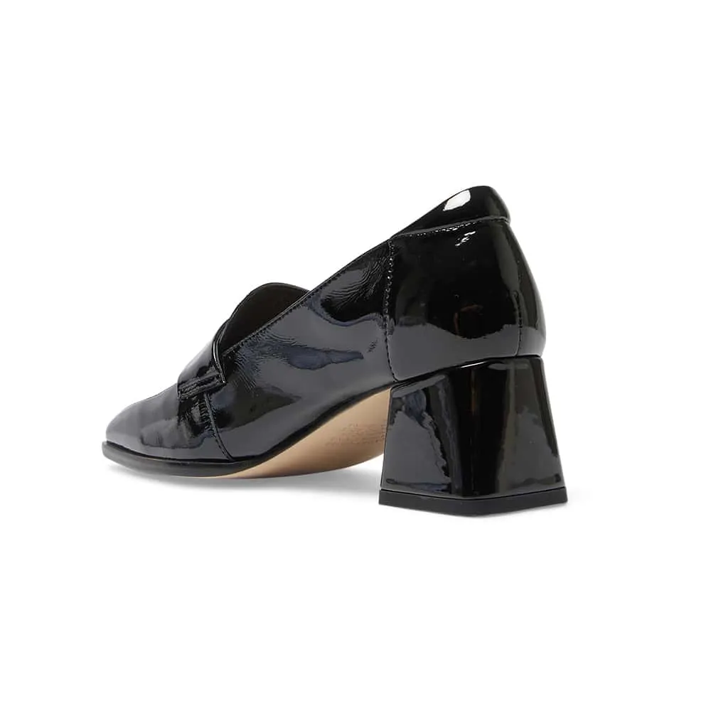 Sullivan Heel in Black Patent