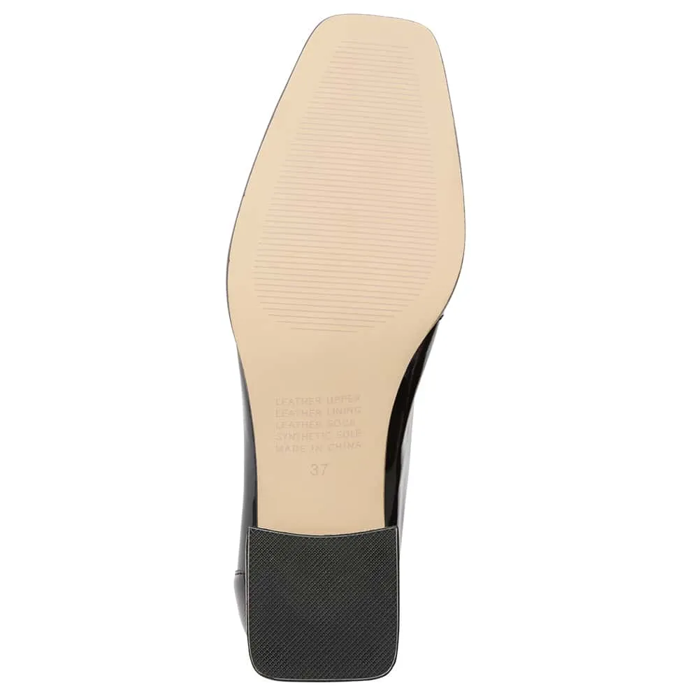 Sullivan Heel in Black Patent