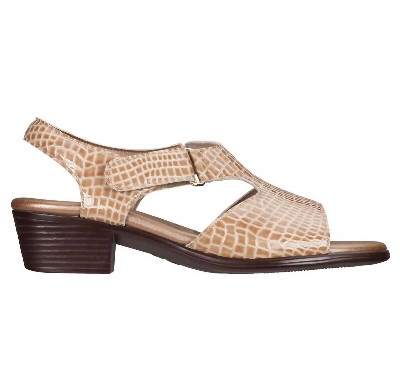 Suntimer-C Sandal - Slim In Beige Croc