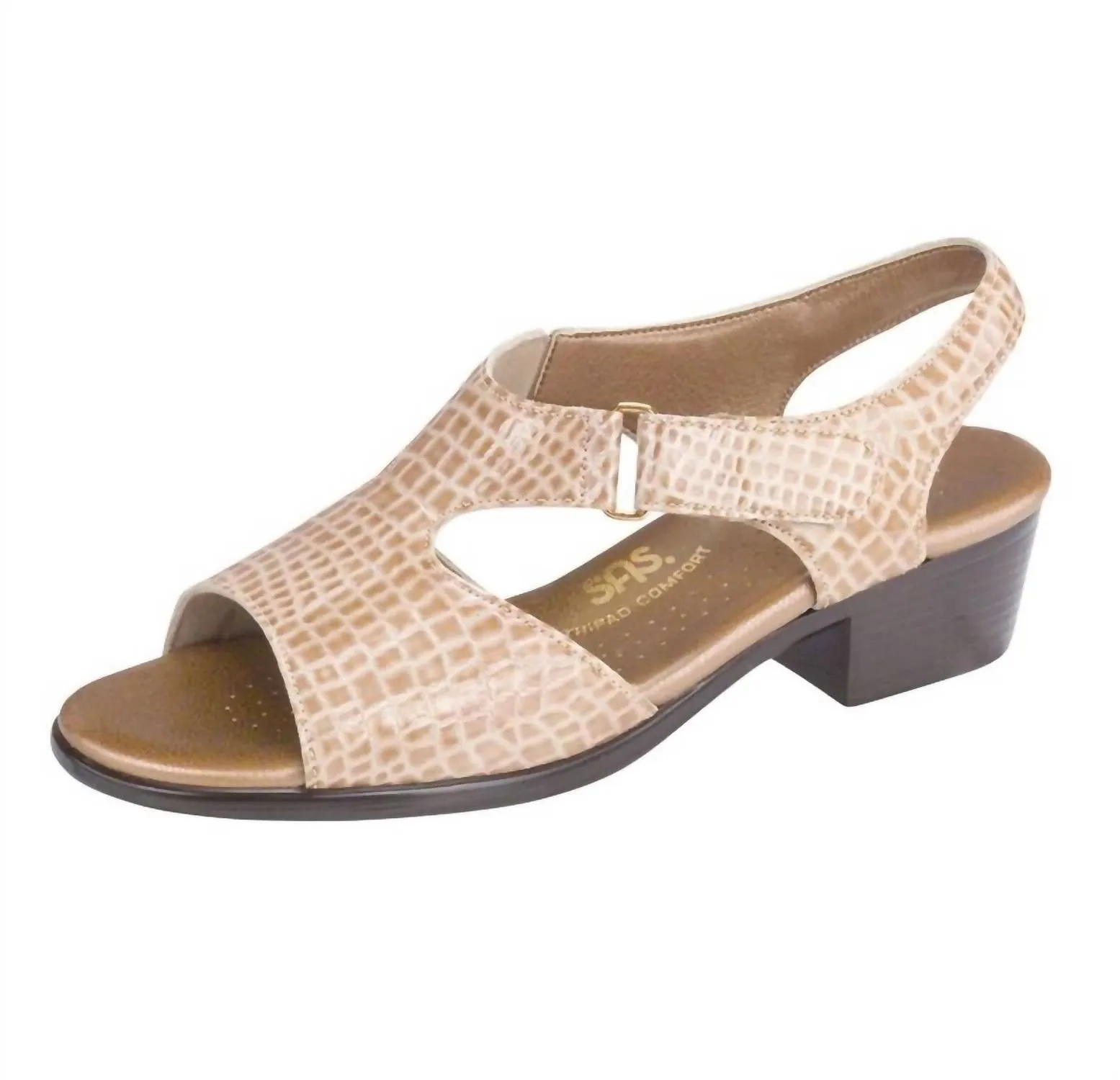 Suntimer-C Sandal - Slim In Beige Croc