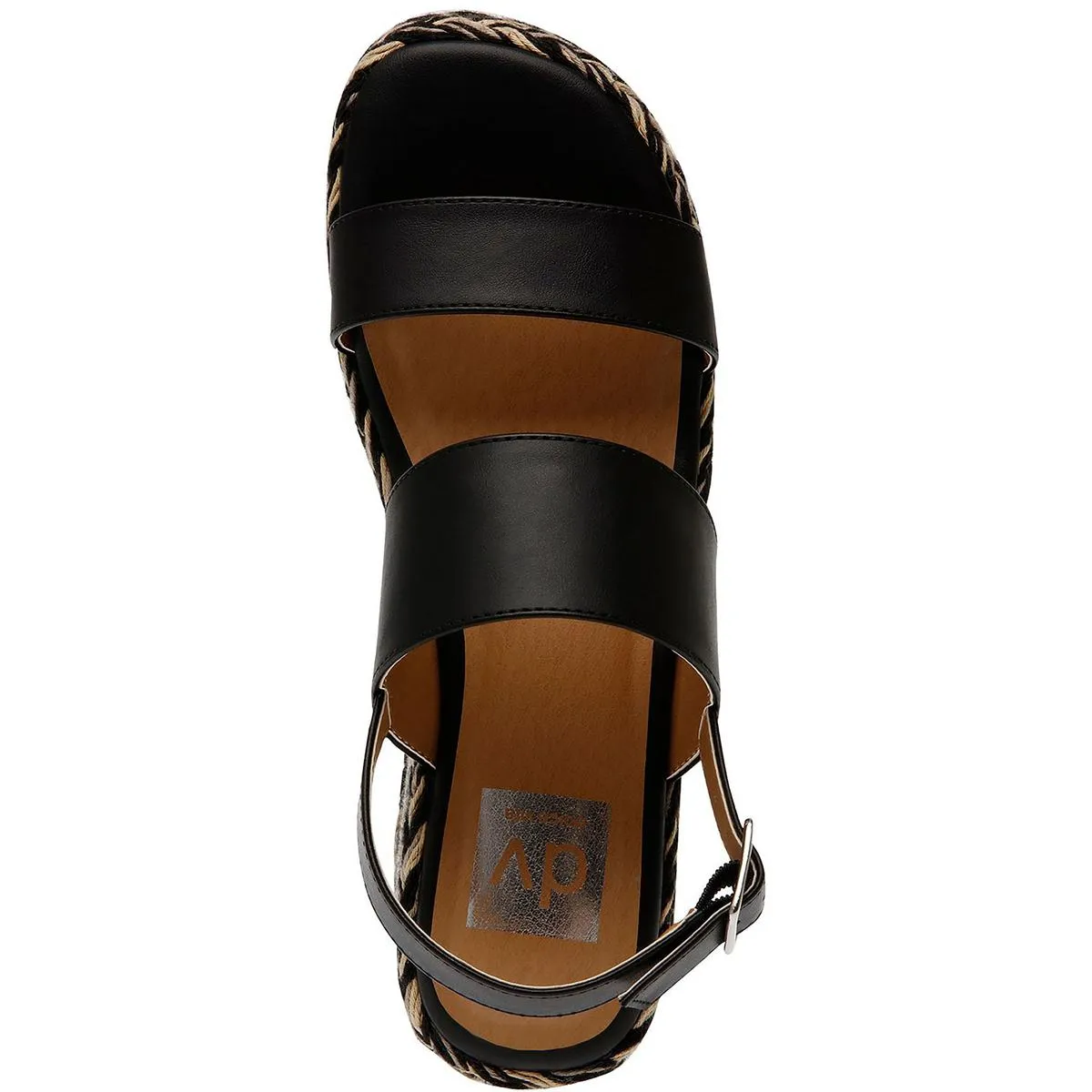 SURREY Womens Faux Leather Open toe Wedge Sandals