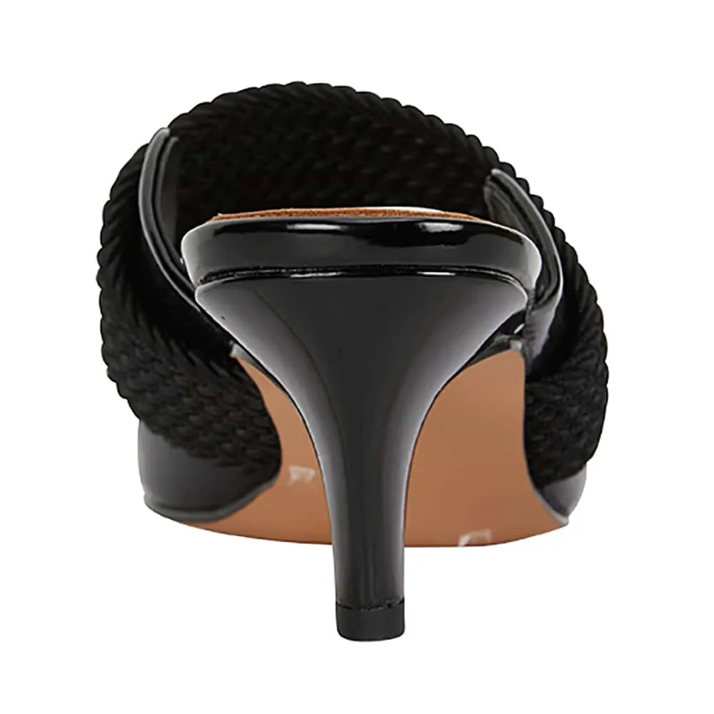 Symbol Heel in Black Patent