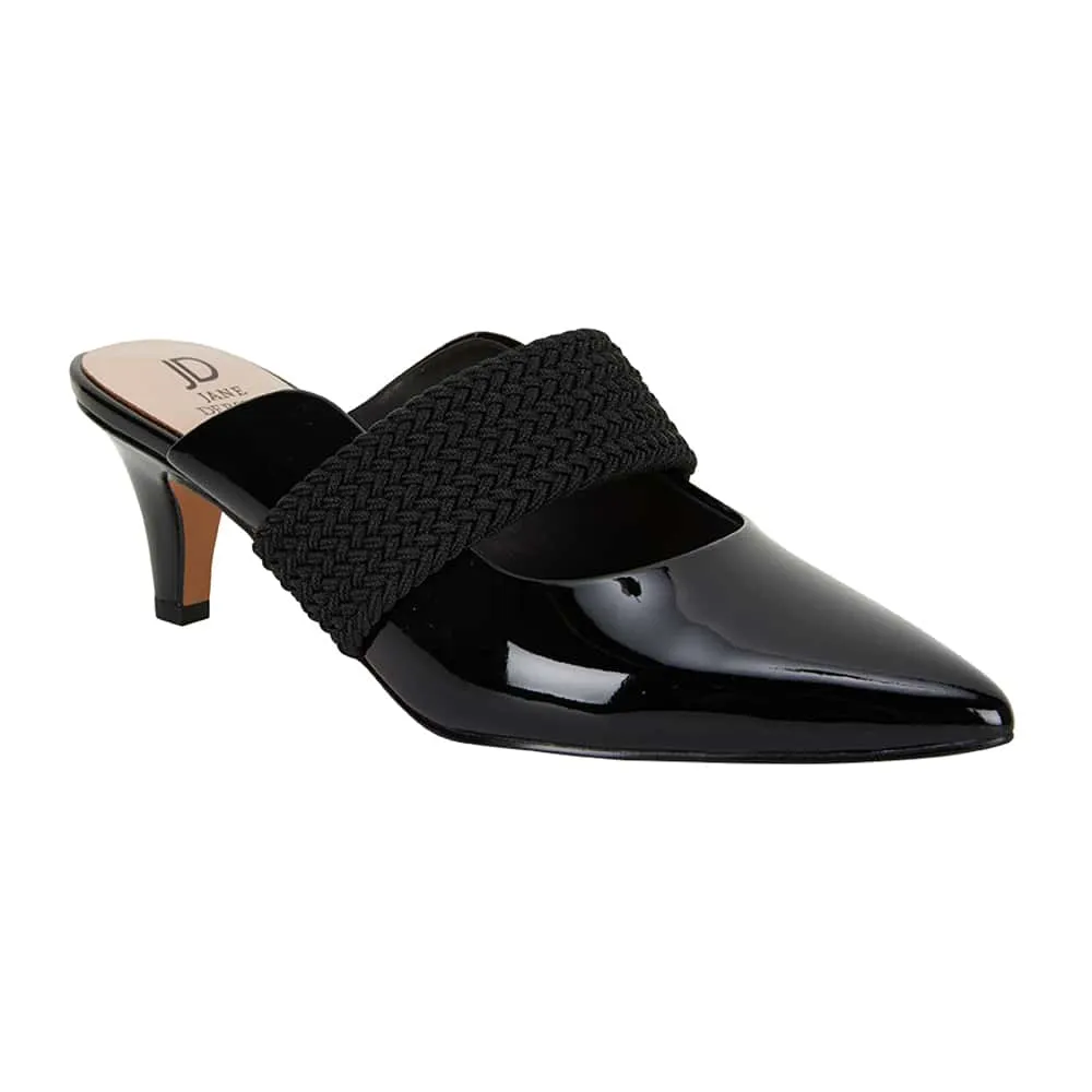 Symbol Heel in Black Patent